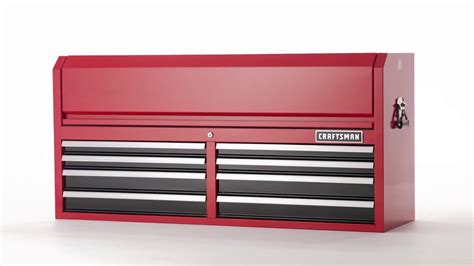 Craftsman Heavy Duty 8 Drawer Red Steel Tool Chest 52 In W X 24 5 In H