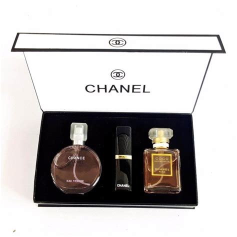 chanel gift set     chance chanel ml perfumecoco madmosile ml perfume  lipstick