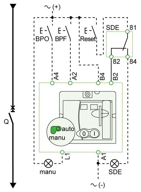 shunt trip breaker wiring diagram schneider  centre