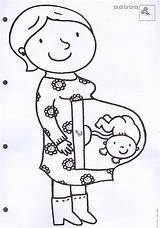 Zwangere Geboorte Zwanger Zusje Vida Juf Familie Geboren Fases Zwangerschap Knutselen Omnilabo Babyfles Humana Hoera Colorir Kunst Peuters Panza Fles sketch template