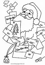 Coloring Pages Christmas Color Holiday Santa Season Kids Sheets Printable Letters Found sketch template