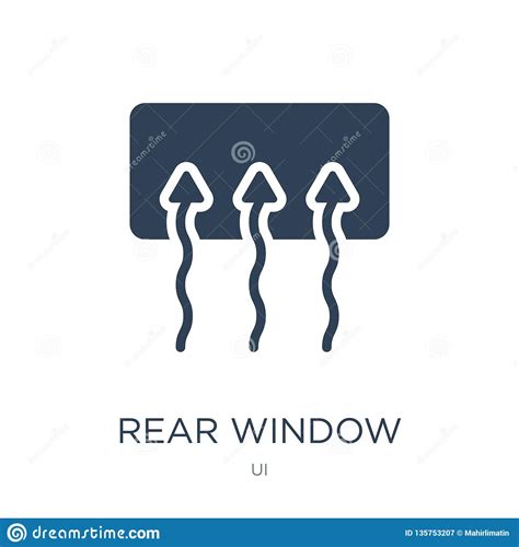 rear window defrost icon  trendy design style rear window defrost icon isolated  white