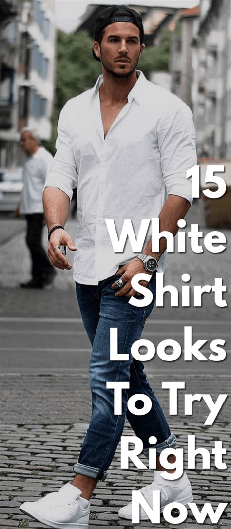 white shirt      white shirt men mens white