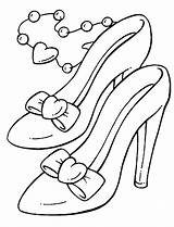 Pages Cinderella Coloring Slipper Getcolorings sketch template