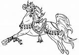 Horse Coloring Pages Carousel Cartoon War Colouring Rider Color Herd Flying Thoroughbred Charming Getcolorings Easy Silhouette Bicycle Printable Print Adult sketch template