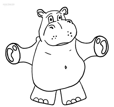 printable hippo coloring pages  kids