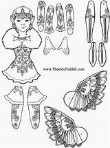 Pheemcfaddell Puppet Pages Fairy Color Coloring Phee Paper Dolls Snowflake Mcfaddell Printable Fairies Artist Just Her 선택 보드 인형 Crafts sketch template
