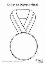 Olympic Medal Olympics Winter Preschool Kids Crafts Printables Activities Pages Summer Theme Coloring Craft Medals Activityvillage Games Printable School Colouring sketch template