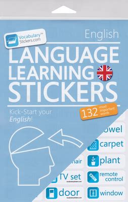 english language learning stickers vocabularystickers