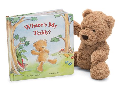 jellycat    teddy board book  bumbly bear small street