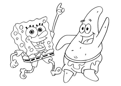 coloring pages from spongebob squarepants animated