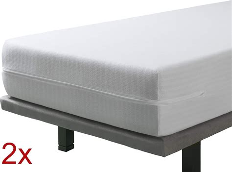 velfont set   fully enclosed zipped mattress covers small single
