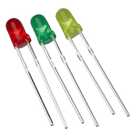 mm red green yellow assorted color led light emitting diodes  ebay