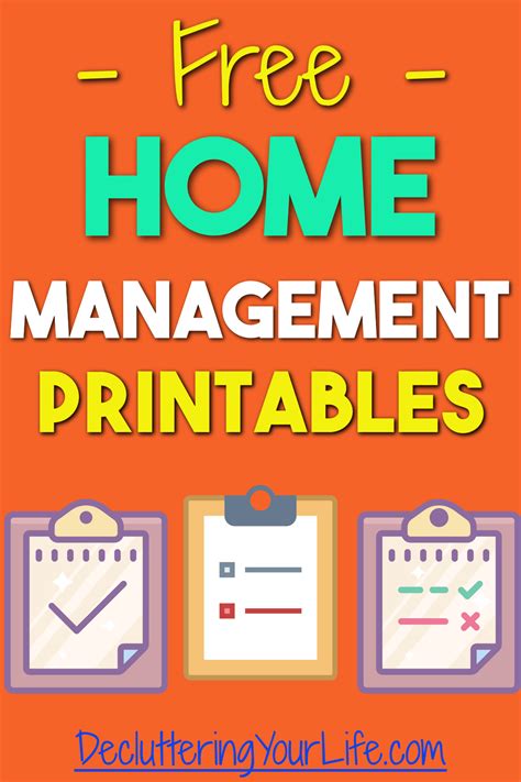 home organization printables cleaning checklists declutter pdfs