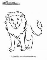 Lion Coloring Pages Animal Printable Printables Animals Lions Kids Print Book Bible Color Drawing Coloringprintables Stories Worksheets Themed School Thank sketch template