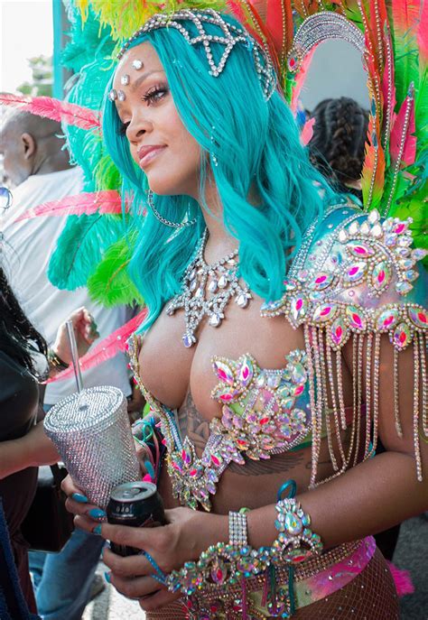 Almost Naked Rihanna At Barbadian Mating Festival — Pussy