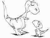 Coloring Pages Dinosaur Kids Dinosaurs Popular Baby sketch template