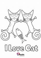 Cat Coloring Printable Cute Bubakids Pages Visit sketch template