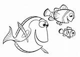 Fische Nemo Dory Fisch Ausmalen Malvorlage Unterwasserwelt sketch template