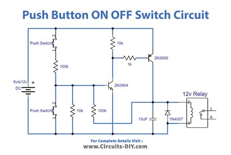 push button   switch  transistors