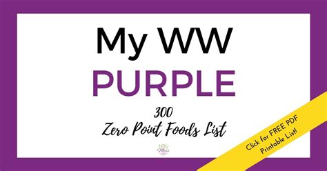 ww purple   point foods list  printable   holy mess