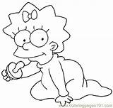 Simpsons Simpson Maggie Coloring Pages Draw Drawing Step Para Lisa Cartoon Printable Desenhos Drawings Easy Pintar Marge Sheets Cartoons Lesson sketch template