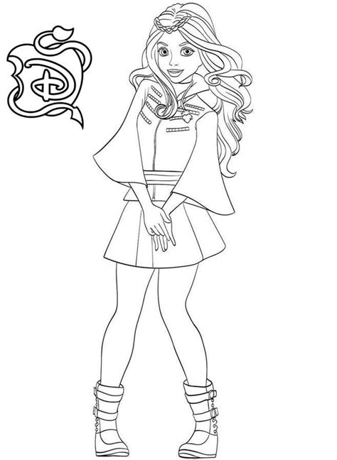 evie coloring pages