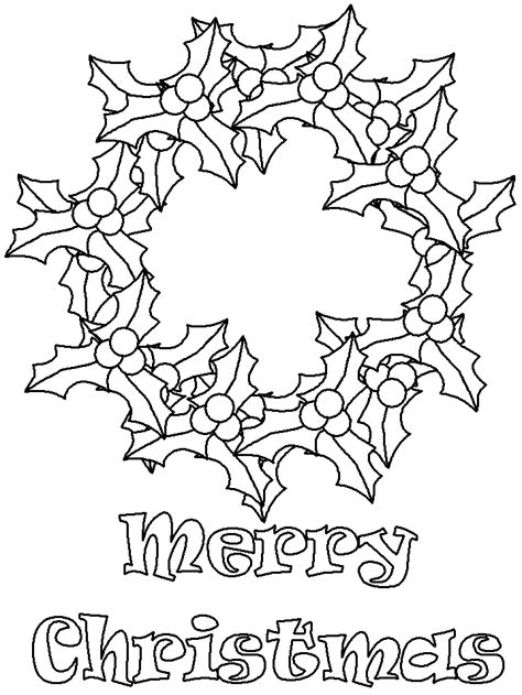 christmas wreath coloring pages coloring home