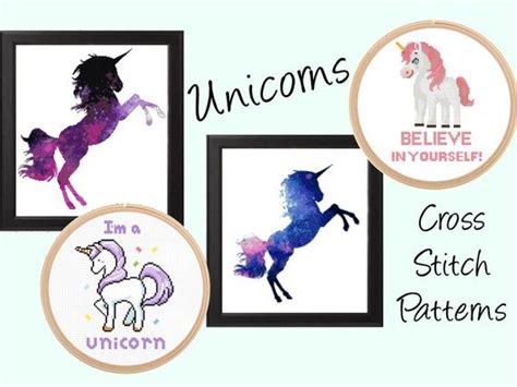 unicorn cross stitch patterns modern cross stitch patterns