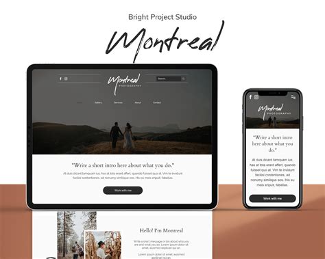 wix website template design website  photographer etsy