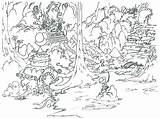 Coloring Pages Jungle Rainforest Waterfall Kids Print Printable Scene Drawing Ancient Tropical Safari Forest City Monkey Overgrown China Bison Finding sketch template