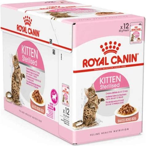 Royal Canin Sachets Kitten Sterilised En Sauce Pour Chaton 12x85g