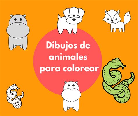 dibujos de animales  colorear imprimir  descargar