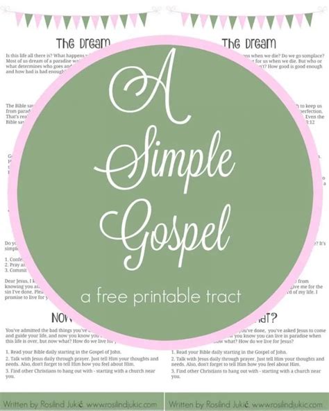 simple gospel tract  printable