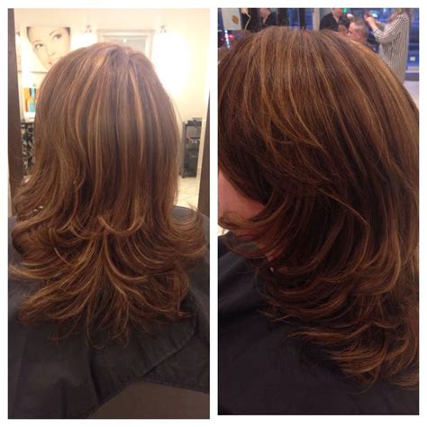 Caramel Highlights With A Level 6 Soft Brown For The Base