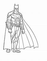 Batman Coloring Pages Action Printable Figure sketch template