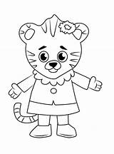 Coloring Tiger Daniel Margaret Pages Neighborhood Print Draw Drawing Printable Kids Step Tigers Tutorials Color Cartoon Getdrawings Learn sketch template