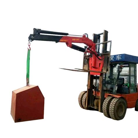 portable  ton hydraulic forklift boom lift crane china forklift boom lift  forklift