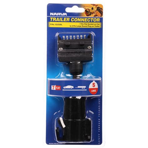 narva trailer connector adaptor  pin flat socket   pin large  plug ebay