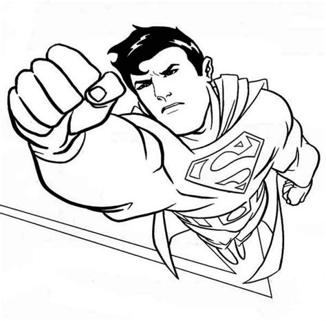 superman printable coloring pages
