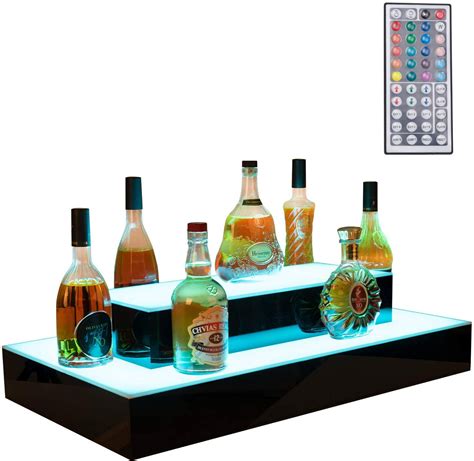 nurxiovo led liquor bottle display   led display shelf lighted