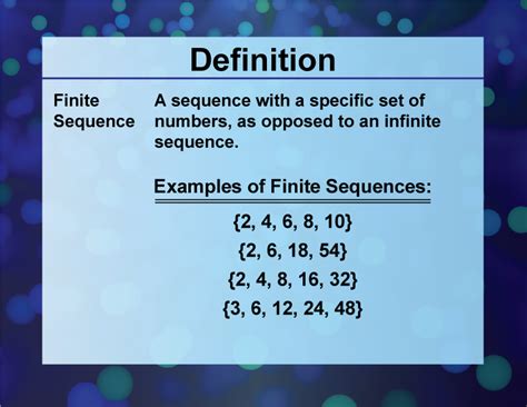 math definitions collection sequences  series mediamath