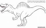 Spinosaurus Coloring Pages Colorings sketch template