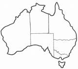 Australia Map Outline States Drawing Capital Cities Territories Line Blank Labeling Continent City Capitals Maps Printable Year Worksheets Kids Geography sketch template