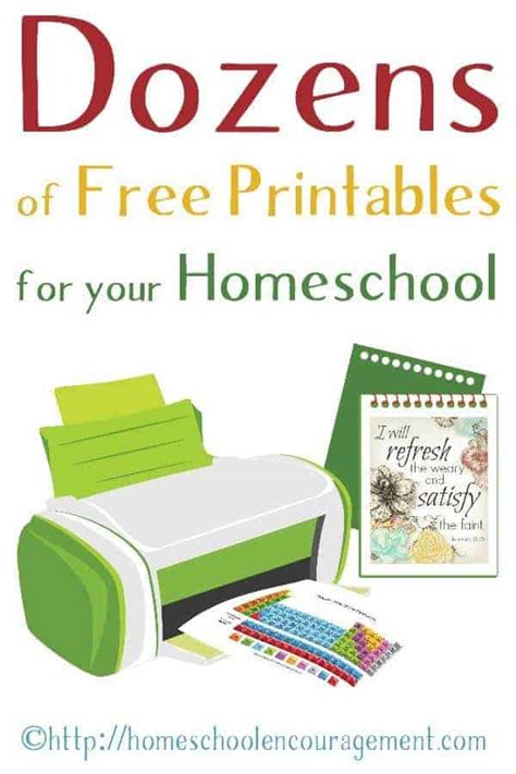 printable worksheets  homeschool learning
