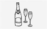 Champagne Drawing Bottle Colorear Para Vino Copa Getdrawings Pngkit sketch template