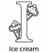Coloring Pages Abc Easy Ice Learn Cream Printable Little Treat sketch template