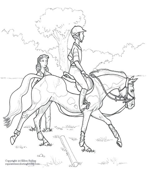 horseback riding coloring pages  getcoloringscom  printable