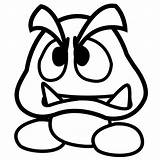 Mario Goomba Coloring Pages Paper Star Drawing Print Super Printable Color Bros Fresh Getcolorings Character Sticker Getdrawings Paintingvalley Yoshi Popular sketch template