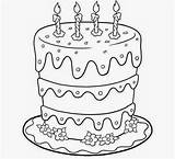 Cake Coloring Birthday Printable Drawing Chocolate Happy Cakes Colour Designs Clipart Getdrawings Popular Clip Getcolorings Library sketch template